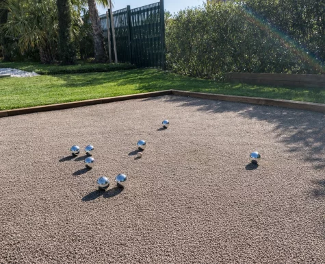 French-style pétanque court